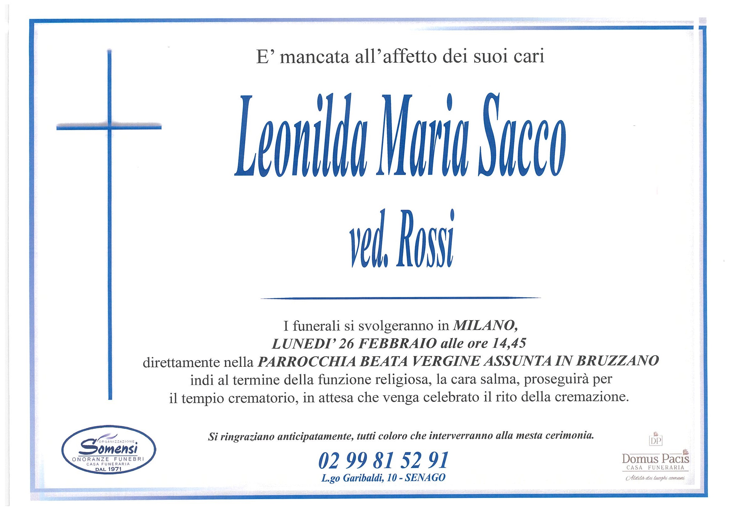 Leonilda Maria Sacco